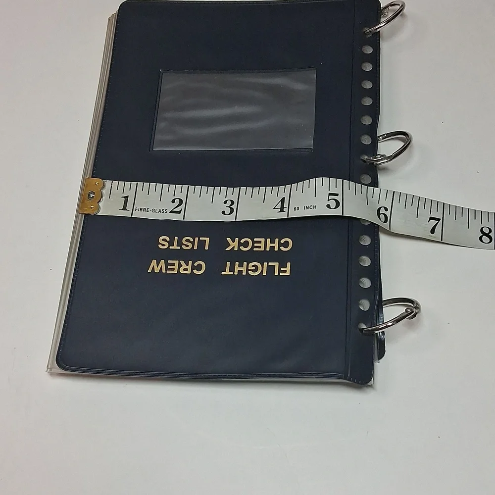 Historical USAAF Flight Crew Checklist & Performance Book Ring Binder